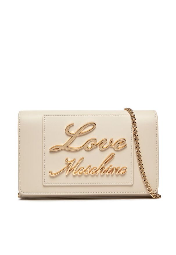 Love Moschino - LOVE MOSCHINO Torebka JC4121PP1ILM0110 Écru. Materiał: skórzane