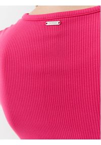 Guess Sukienka dzianinowa Lana WBYK95 KB9E2 Różowy Slim Fit. Kolor: różowy. Materiał: wiskoza #3