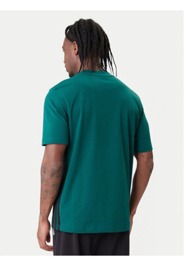 Adidas - adidas T-Shirt Essentials 3-Stripes JD1905 Zielony Regular Fit. Kolor: zielony. Materiał: bawełna