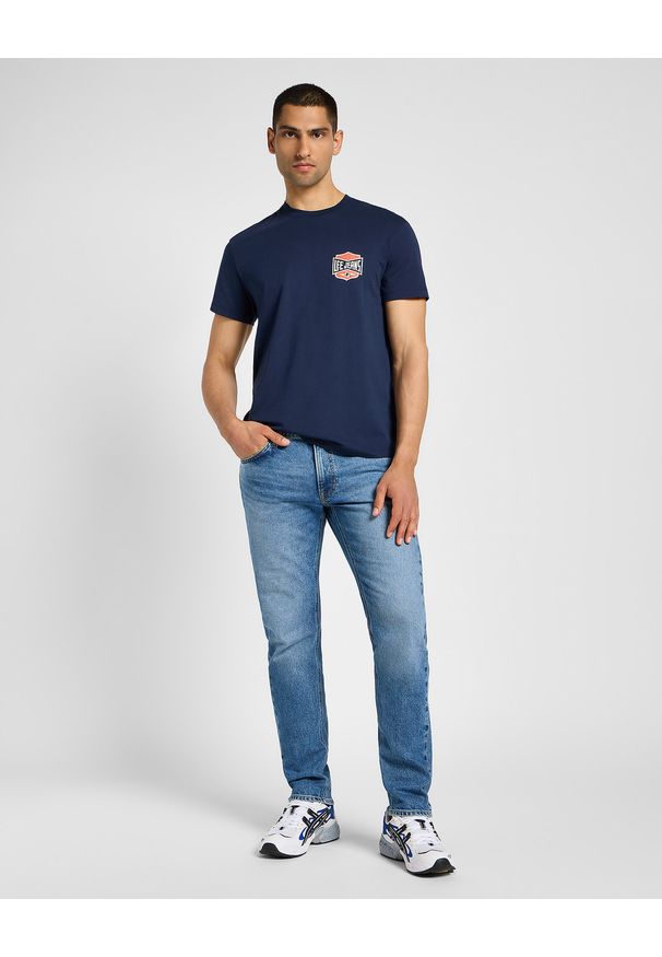 Lee - MESKA KOSZULKA LEE SS RELAXED TEE MOOD INDIGO 112355599