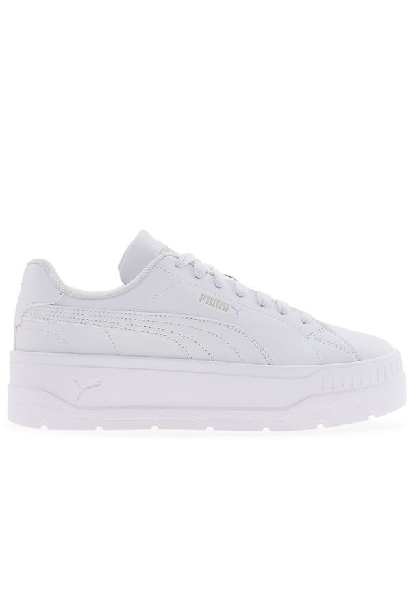 Buty damskie Puma Karmen Classic 40718702 - białe. Okazja: na co dzień. Kolor: biały. Materiał: skóra, syntetyk, guma. Szerokość cholewki: normalna