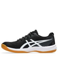 Buty do siatkówki Asics Upcourt 6 M 1071A104 001 czarne. Kolor: czarny. Materiał: mesh, kauczuk, skóra, syntetyk. Szerokość cholewki: normalna. Sport: siatkówka