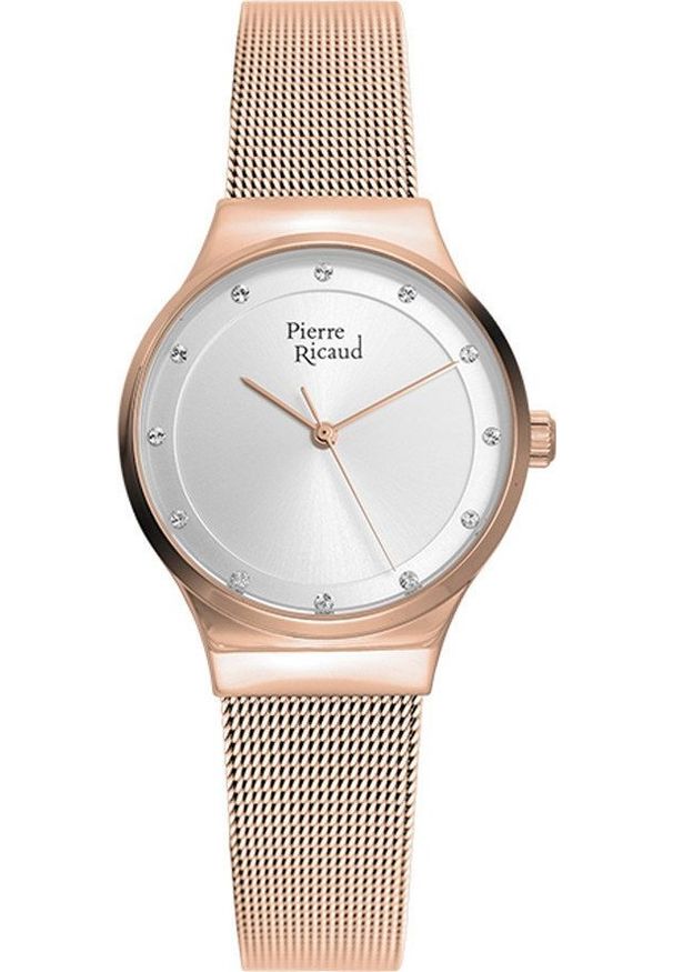 Zegarek Pierre Ricaud Zegarek damski Pierre Ricaud P22038.91R3Q różowe złoto. Kolor: złoty, wielokolorowy, różowy