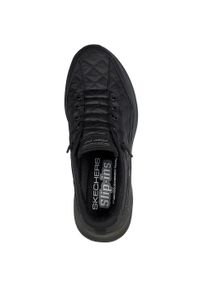 skechers - Adidasy Skechers Contour Foam - Cozy, Mężczyźni. Kolor: czarny. Materiał: syntetyk, materiał. Sport: fitness