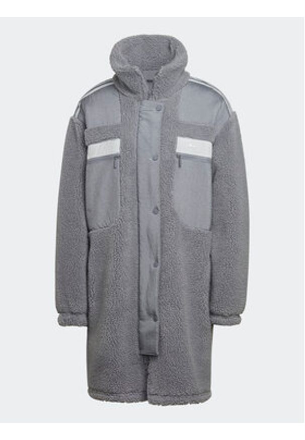 Adidas - adidas Kurtka zimowa Sherpa HK5256 Szary Relaxed Fit. Kolor: szary. Materiał: syntetyk. Sezon: zima