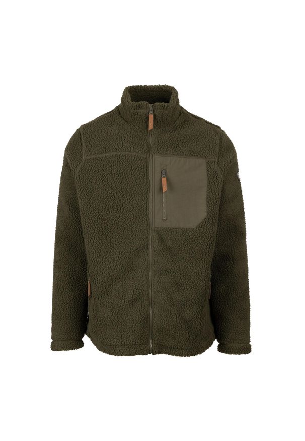 TRESPASS - Męska Bluza Polarowa Buck. Kolor: szary. Materiał: polar. Sezon: zima. Styl: sportowy. Sport: turystyka piesza