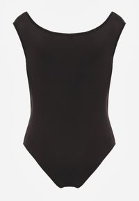 Born2be - Czarne Body Bez Rękawów z Kopertowym Dekoltem Neaniethra. Okazja: na co dzień. Typ kołnierza: dekolt w serek. Kolor: czarny. Materiał: jeans, materiał. Długość rękawa: bez rękawów. Styl: casual #6