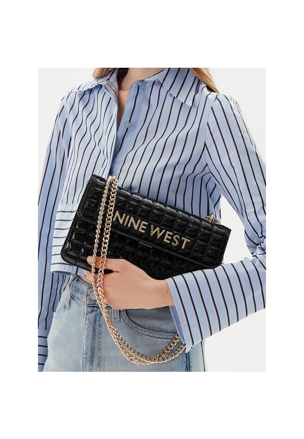 Torebka Nine West. Kolor: czarny. Styl: glamour