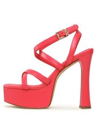 MICHAEL Michael Kors Sandały Paola Platform Sandal 40S3PLHS2L Różowy. Kolor: różowy. Materiał: skóra. Obcas: na platformie #4