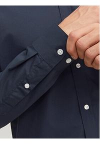 Jack & Jones - Jack&Jones Koszula 12187222 Granatowy Slim Fit. Kolor: niebieski. Materiał: bawełna, syntetyk #6