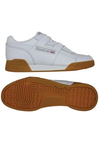 Reebok Classic Workout Plus, Biały. Okazja: na co dzień. Kolor: biały, wielokolorowy, szary. Materiał: materiał, skóra, syntetyk. Model: Reebok Workout, Reebok Classic