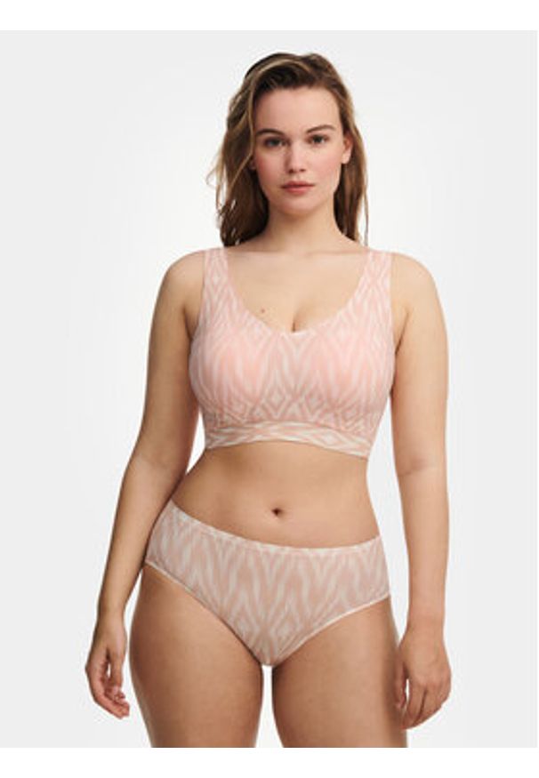Chantelle Biustonosz top Soft Stretch C11D10 Różowy. Kolor: różowy. Materiał: syntetyk