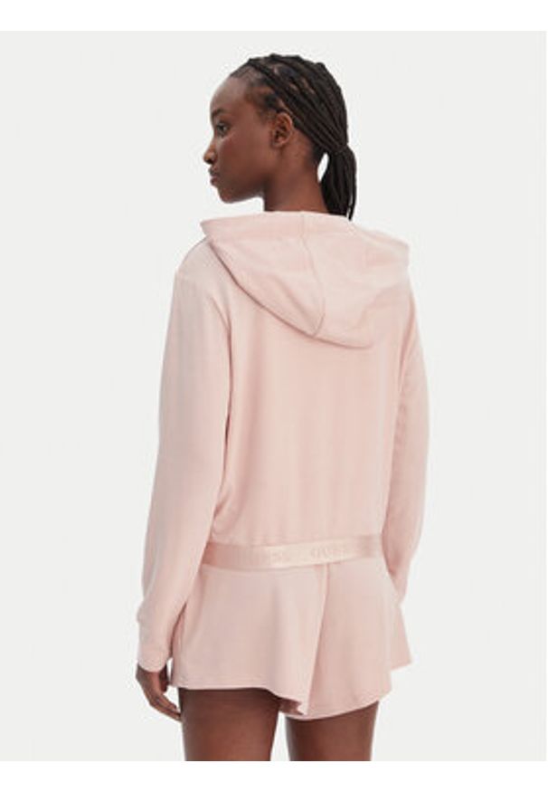 Guess Bluza O6GQ01 KCQP2 Różowy Regular Fit. Kolor: różowy. Materiał: syntetyk