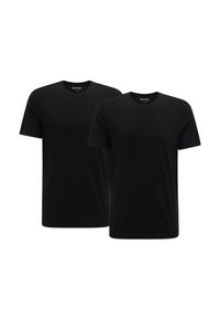 Mustang - 2PACK MUSTANG ALEX C EMBROIDERY MĘSKI T-SHIRT KOSZULKA LOGO TEE BLACK 1015050 4142 CZARNY. Okazja: na co dzień. Kolor: czarny. Materiał: bawełna. Wzór: haft. Styl: casual, klasyczny, elegancki