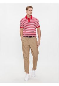 TOMMY HILFIGER - Tommy Hilfiger Polo 1985 MW0MW17770 Czerwony Regular Fit. Typ kołnierza: polo. Kolor: czerwony. Materiał: bawełna #4