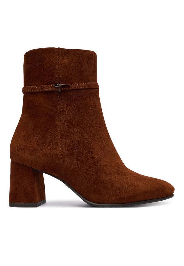 Botki Tamaris. Kolor: brązowy