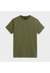 outhorn - T-shirt gładki męski. Materiał: materiał, bawełna, jersey. Wzór: gładki #6