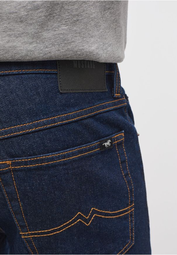 Mustang - MĘSKIE SPODNIE JEANSOWE MUSTANG TRAMPER STRAIGHT DENIM BLUE 1014273 5000 850