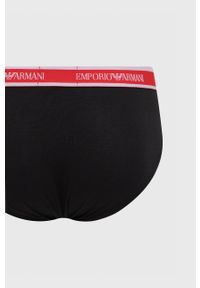 Emporio Armani Underwear Slipy (2-pack) męskie kolor czarny. Kolor: czarny