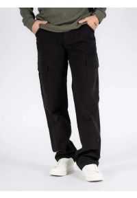 MARCUS - Męskie Spodnie Materiałowe Marcus Gerry Cargo 9098 Black 16-200135. Materiał: materiał #1