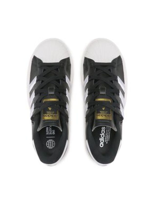 Adidas - adidas Sneakersy Superstar Bonega Shoes GX1841 Czarny. Kolor: czarny. Materiał: skóra. Model: Adidas Superstar