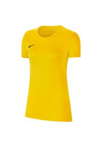 Koszulka treningowa damska Nike Park Vii. Kolor: żółty. Długość rękawa: krótki rękaw. Długość: krótkie