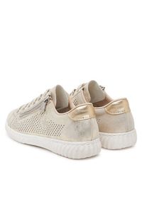 Rieker Sneakersy N0901-62 Złoty. Kolor: złoty. Materiał: skóra #3