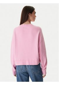 Guess Jeans Bluza W6RQ04 KCPR1 Różowy Relaxed Fit. Kolor: różowy. Materiał: bawełna #3