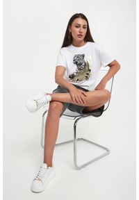 Liu Jo - T-shirt damski z logo LIU JO