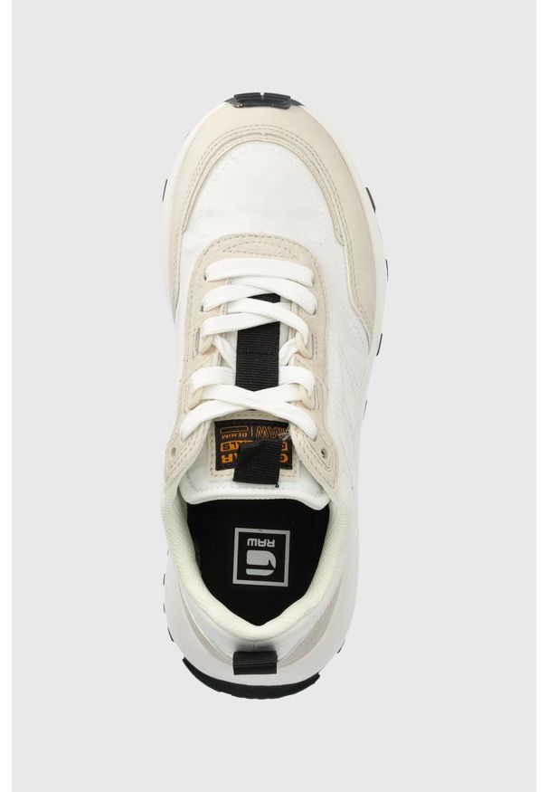 G-Star RAW - G-Star Raw sneakersy theq run kolor biały. Nosek buta: okrągły. Zapięcie: sznurówki. Kolor: biały. Materiał: guma. Sport: bieganie