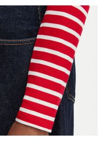 Tommy Jeans Kardigan DW0DW22805 Czerwony Slim Fit. Kolor: czerwony. Materiał: wiskoza #4