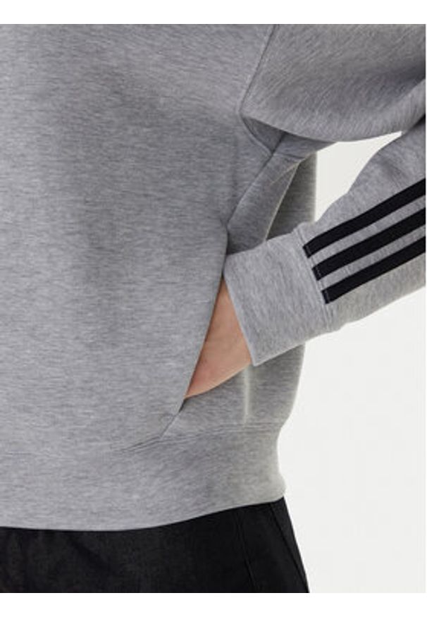 Adidas - adidas Bluza adicolor 3-Stripes JY2620 Szary Regular Fit. Kolor: szary. Materiał: bawełna, syntetyk