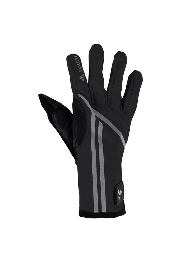 Vaude - Rękawice VAUDE Posta. Kolor: czarny. Materiał: softshell, materiał. Sport: kolarstwo