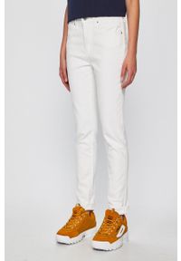 Levi's® - Levi's - Jeansy 721 biały damskie medium waist. Okazja: na spotkanie biznesowe. Kolor: biały. Styl: biznesowy