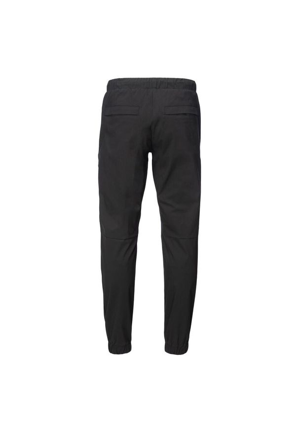 Iguana - Spodnie Do Joggingu Męskie Velman. Kolor: czarny. Materiał: dresówka. Sport: bieganie