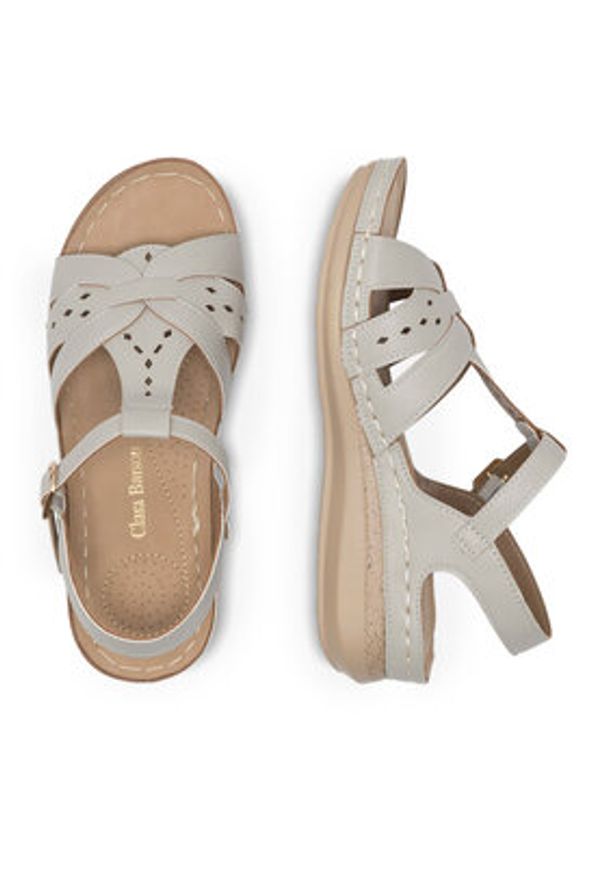 Clara Barson Sandały WYL0510-25 Szary. Kolor: szary. Materiał: syntetyk