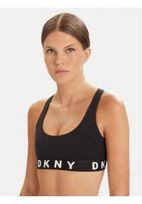 DKNY Biustonosz top DK4519 Czarny. Kolor: czarny