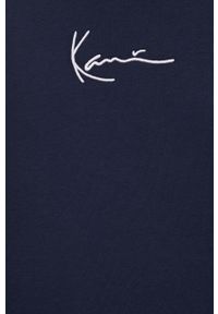Karl Kani bluza męska kolor granatowy gładka. Kolor: niebieski. Materiał: dzianina. Wzór: gładki