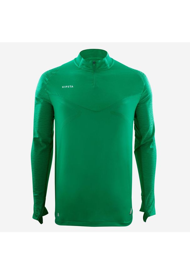 KIPSTA - Bluza do piłki nożnej Kipsta CLR Club. Kolor: zielony. Materiał: materiał. Sport: piłka nożna, bieganie