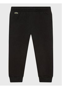 Lacoste Spodnie dresowe XJ9728 Czarny Regular Fit. Kolor: czarny. Materiał: bawełna #9