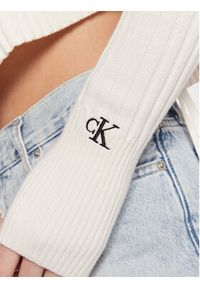 Calvin Klein Jeans Sweter J20J220708 Écru Regular Fit. Materiał: bawełna