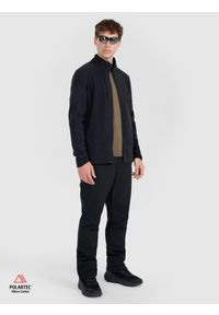4f - 4F Polar ze stójką Polartec regular męski - czarny XL. Typ kołnierza: kołnierzyk stójkowy. Kolor: czarny. Materiał: polar. Technologia: Primaloft. Sport: wspinaczka, turystyka piesza #2