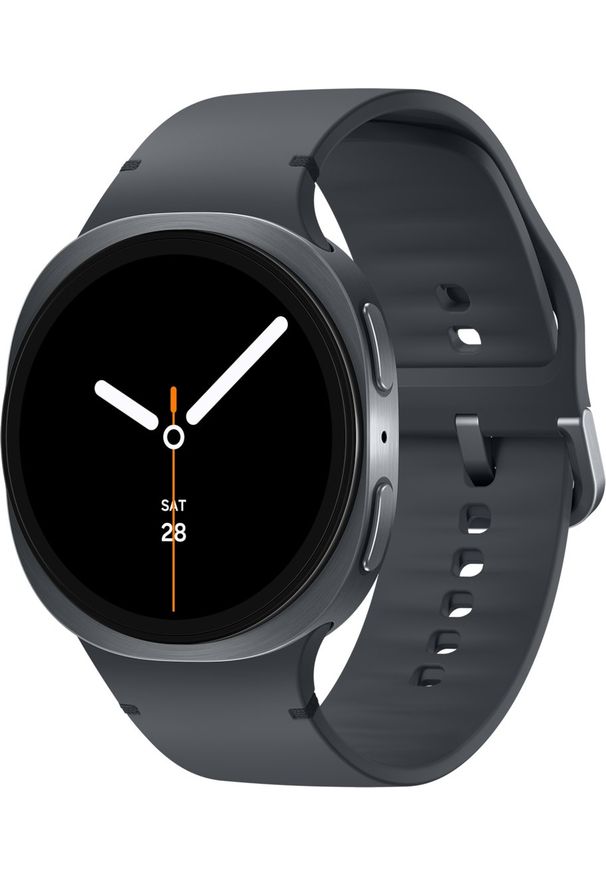 SAMSUNG - Samsung Galaxy Watch 8 3,81 cm (1.5") AMOLED 44 mm Cyfrowy 480 x 480 px Ekran dotykowy Srebrny Wi-Fi GPS. Rodzaj zegarka: cyfrowe. Kolor: srebrny
