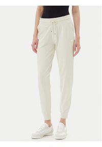EA7 Emporio Armani Spodnie dresowe 7W000082 AF13135 U1112 Beżowy Regular Fit. Kolor: beżowy. Materiał: bawełna #1