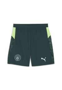 Puma - Męskie szorty Manchester City 25/26 PUMA. Kolor: zielony. Materiał: tkanina. Długość: krótkie. Sezon: lato. Sport: piłka nożna