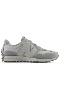 Buty New Balance GS327SGC - szare. Zapięcie: sznurówki. Kolor: szary. Materiał: guma, syntetyk, materiał. Szerokość cholewki: normalna. Sezon: lato. Sport: turystyka piesza