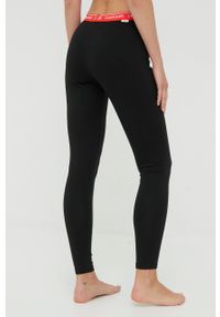Calvin Klein Underwear legginsy piżamowe damskie kolor czarny. Kolor: czarny