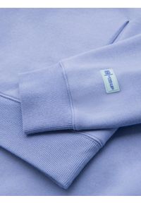 Ombre Clothing - Dresowa bluza unisex z kapturem i kieszeniami – lawendowa V9 OU-SNBC-0105 - XL/XXL. Okazja: na co dzień. Typ kołnierza: kaptur. Kolor: fioletowy. Materiał: dresówka. Wzór: aplikacja. Styl: casual #11