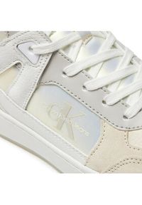 Calvin Klein Jeans Sneakersy Basket Cupsole High Mix Ml Mtr YW0YW01489 Biały. Kolor: biały. Materiał: skóra #4