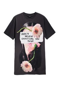 Desigual Sukienka codzienna Berlin 25SWVK20 Szary Regular Fit. Okazja: na co dzień. Kolor: szary. Materiał: bawełna. Typ sukienki: proste. Styl: casual #3